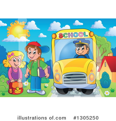 Royalty-Free (RF) Students Clipart Illustration by visekart - Stock Sample #1305250