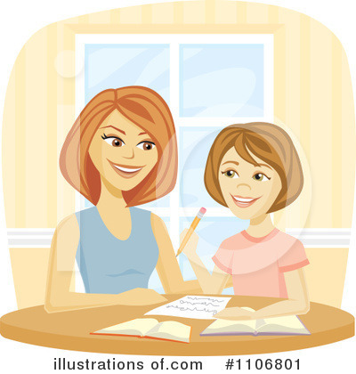 Home School Clipart #1106801 by Amanda Kate