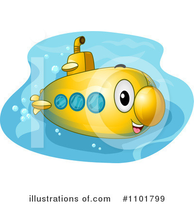 Submarine Clipart #1101799 by BNP Design Studio