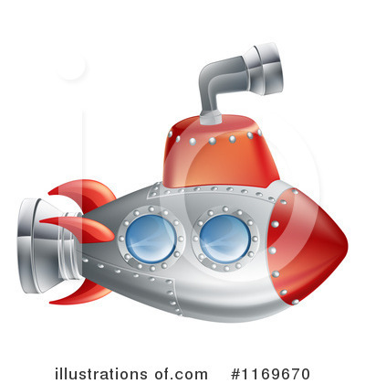 Royalty-Free (RF) Submarine Clipart Illustration by AtStockIllustration - Stock Sample #1169670