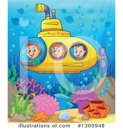 Submarine Clipart #1300948 by visekart