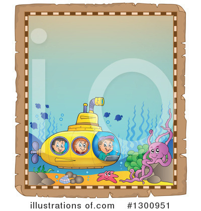Submarine Clipart #1300951 by visekart