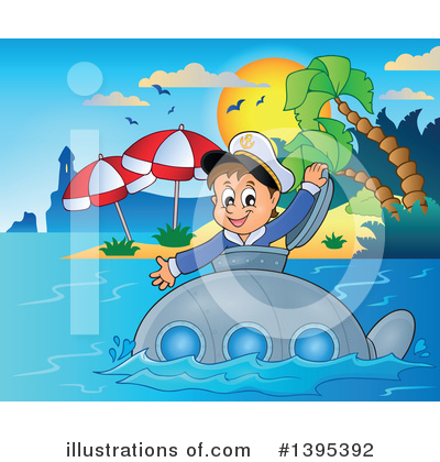 Submarine Clipart #1395392 by visekart