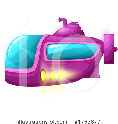 Royalty-Free (RF) Submarine Clipart Illustration by Vector Tradition SM - Stock Sample #1763877