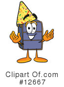 Suitcase Character Clipart #12667 by Mascot Junction