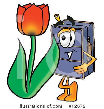 Royalty-Free (RF) Suitcase Character Clipart Illustration by Mascot Junction - Stock Sample #12672