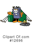 Suitcase Character Clipart #12696 by Mascot Junction