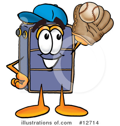 Suitcase Character Clipart #12714 by Mascot Junction