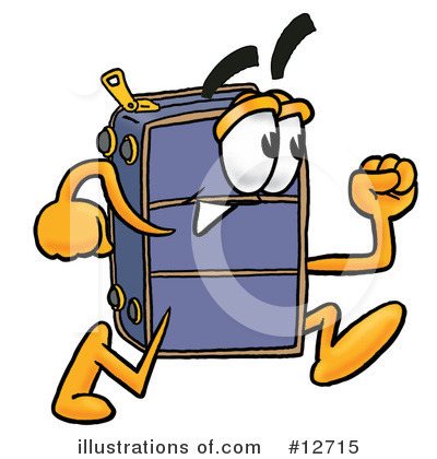 Royalty-Free (RF) Suitcase Character Clipart Illustration by Mascot Junction - Stock Sample #12715