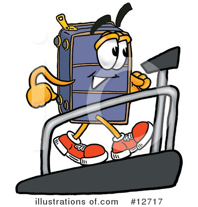 Suitcase Character Clipart #12717 by Mascot Junction