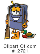 Suitcase Character Clipart #12721 by Mascot Junction