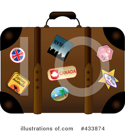 Royalty-Free (RF) Suitcase Clipart Illustration by Pams Clipart - Stock Sample #433874
