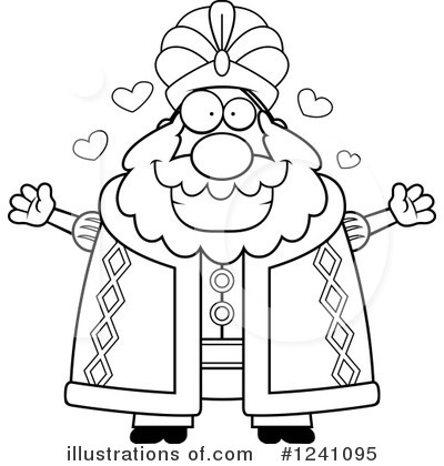 Royalty-Free (RF) Sultan Clipart Illustration by Cory Thoman - Stock Sample #1241095