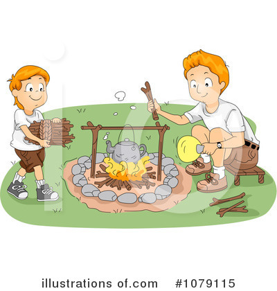 Royalty-Free (RF) Summer Camp Clipart Illustration by BNP Design Studio - Stock Sample #1079115