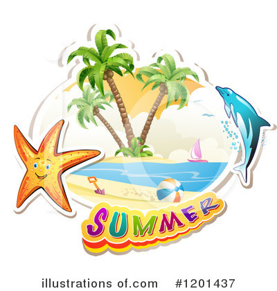 Royalty-Free (RF) Summer Clipart Illustration by merlinul - Stock Sample #1201437
