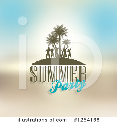 Beach Party Clipart #1254168 by KJ Pargeter