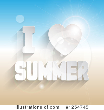 Royalty-Free (RF) Summer Clipart Illustration by KJ Pargeter - Stock Sample #1254745