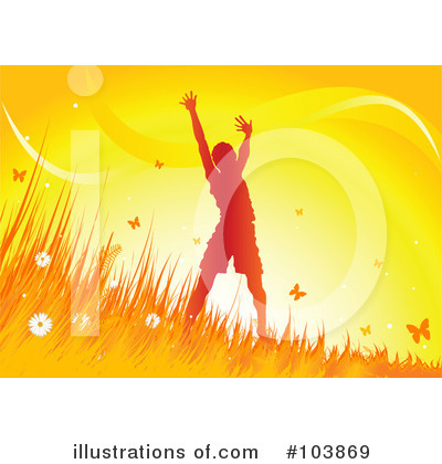Royalty-Free (RF) Summer Time Clipart Illustration by Pushkin - Stock Sample #103869