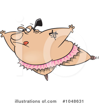 Royalty-Free (RF) Sumo Clipart Illustration by toonaday - Stock Sample #1048631