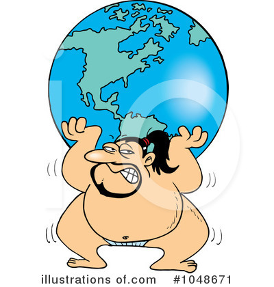 Globe Clipart #1048671 by toonaday