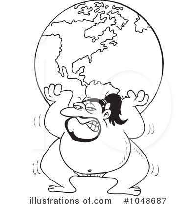 Globe Clipart #1048687 by toonaday