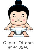 Sumo Wrestler Clipart #1418240 by Cory Thoman