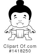 Sumo Wrestler Clipart #1418250 by Cory Thoman
