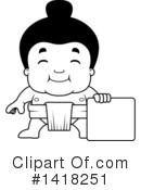 Sumo Wrestler Clipart #1418251 by Cory Thoman