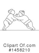 Sumo Wrestler Clipart #1458210 by patrimonio