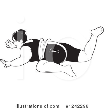 Royalty-Free (RF) Sumo Wrestling Clipart Illustration by Lal Perera - Stock Sample #1242298