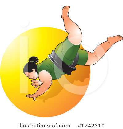 Royalty-Free (RF) Sumo Wrestling Clipart Illustration by Lal Perera - Stock Sample #1242310