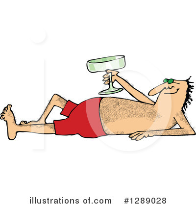 Royalty-Free (RF) Sun Bathing Clipart Illustration by djart - Stock Sample #1289028