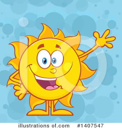 Royalty-Free (RF) Sun Character Clipart Illustration by Hit Toon - Stock Sample #1407547