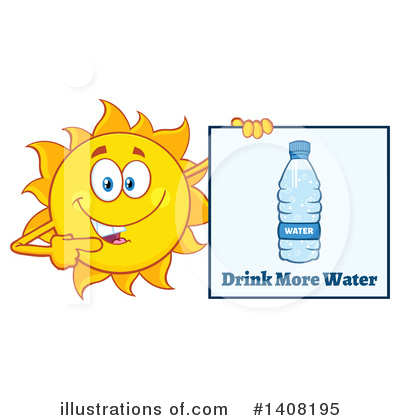 Royalty-Free (RF) Sun Character Clipart Illustration by Hit Toon - Stock Sample #1408195