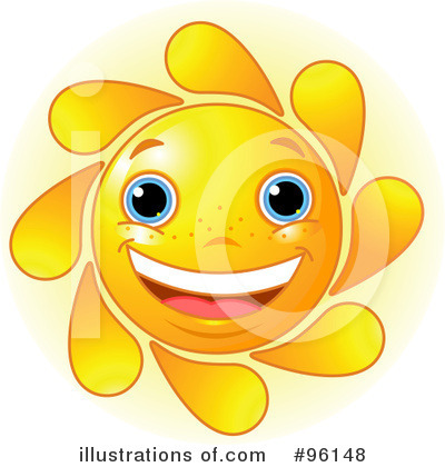Royalty-Free (RF) Sun Character Clipart Illustration by Pushkin - Stock Sample #96148