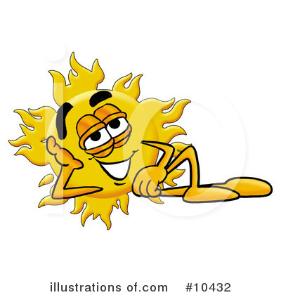 Royalty-Free (RF) Sun Clipart Illustration by Mascot Junction - Stock Sample #10432