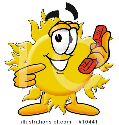 Royalty-Free (RF) Sun Clipart Illustration by Mascot Junction - Stock Sample #10441
