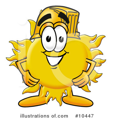 Royalty-Free (RF) Sun Clipart Illustration by Mascot Junction - Stock Sample #10447