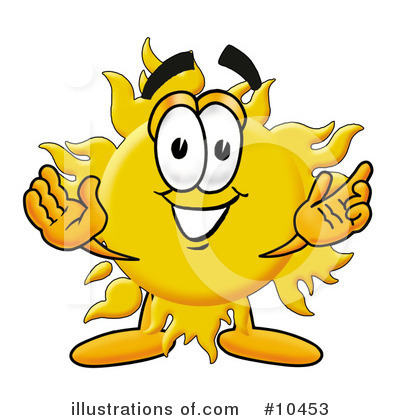 Royalty-Free (RF) Sun Clipart Illustration by Mascot Junction - Stock Sample #10453