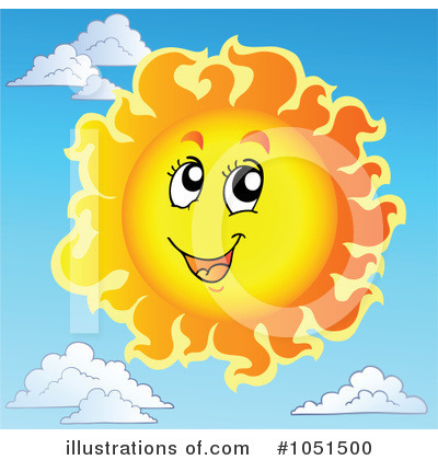 Royalty-Free (RF) Sun Clipart Illustration by visekart - Stock Sample #1051500