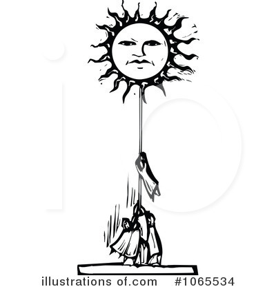 Royalty-Free (RF) Sun Clipart Illustration by xunantunich - Stock Sample #1065534