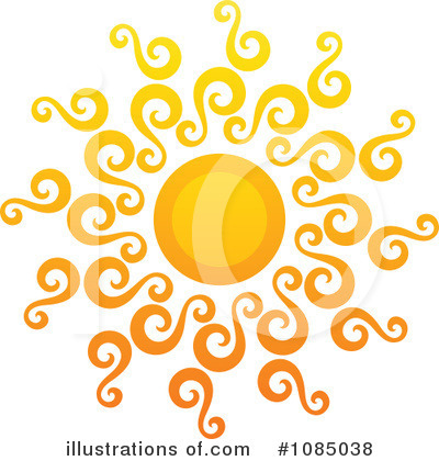 Royalty-Free (RF) Sun Clipart Illustration by elena - Stock Sample #1085038