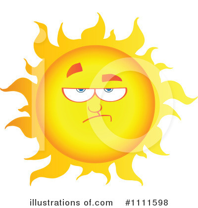 Sun Character Clipart #1111598 by Hit Toon