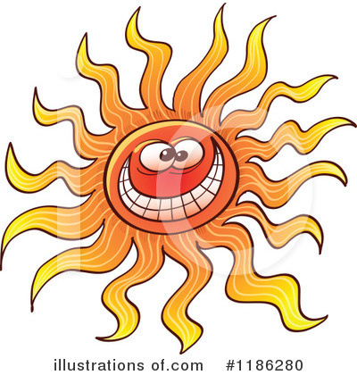Royalty-Free (RF) Sun Clipart Illustration by Zooco - Stock Sample #1186280