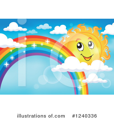 Royalty-Free (RF) Sun Clipart Illustration by visekart - Stock Sample #1240336