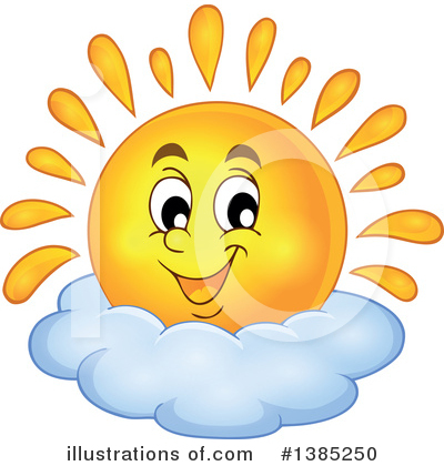 Royalty-Free (RF) Sun Clipart Illustration by visekart - Stock Sample #1385250