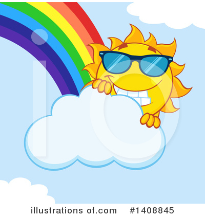 Sun Character Clipart #1408845 by Hit Toon
