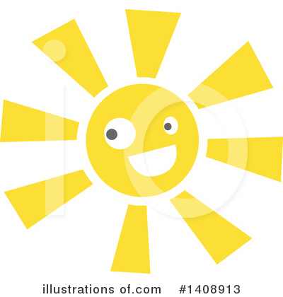 Royalty-Free (RF) Sun Clipart Illustration by Melisende Vector - Stock Sample #1408913