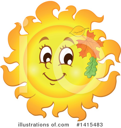 Royalty-Free (RF) Sun Clipart Illustration by visekart - Stock Sample #1415483