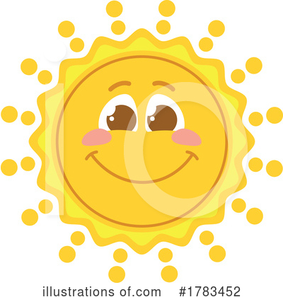 Sun Face Clipart #1783452 by Vector Tradition SM